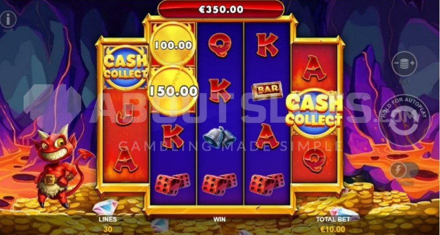 100X and 150X values on the first reel in Lil' Demon Mega Cash Collect