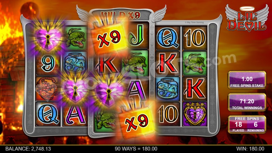 Dynamite Lover free spins feature displaying multiplier wilds and reaction mechanics