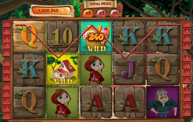 Little Red Riding Hood slot game interface
