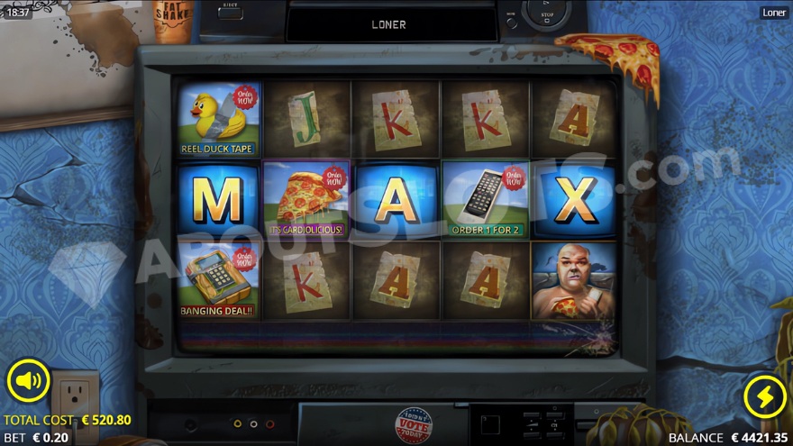 Loner slot bonus features and monitor symbols