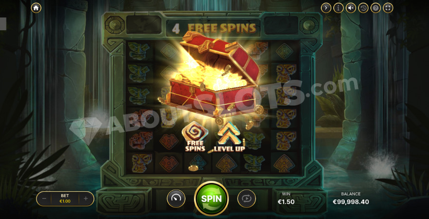 Revealing a prize from a hidden chest
