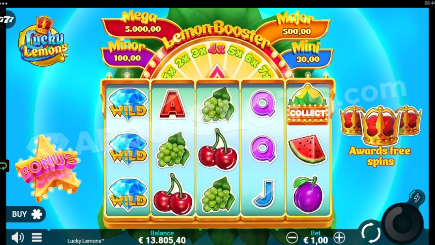 Lucky Lemons base game screenshot