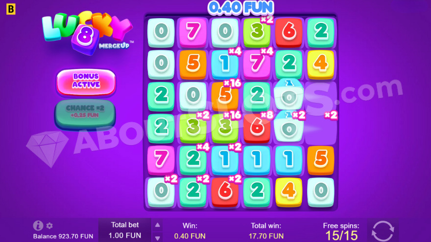 Bonus game with free spins and multiplier symbols on the reels