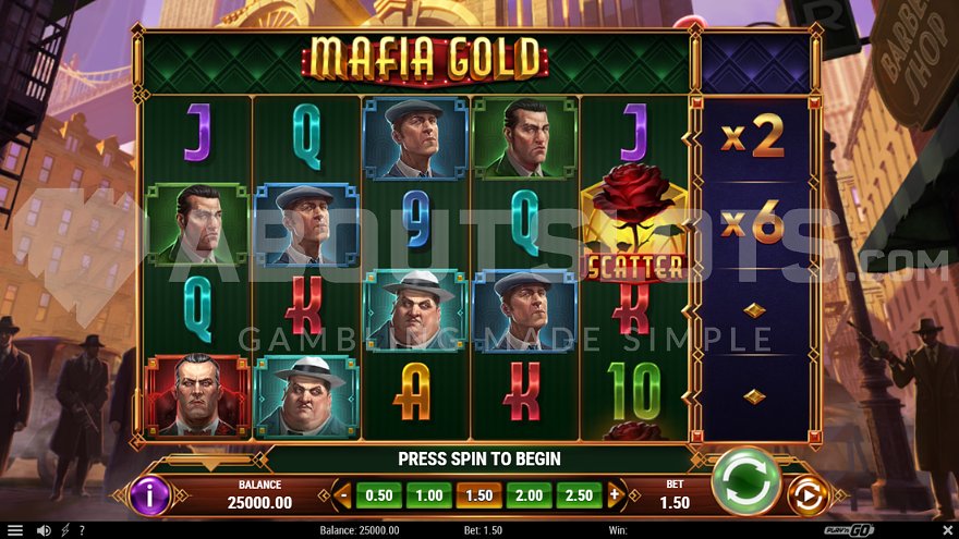 Slot machine with five regular reels and one additional reel on the right