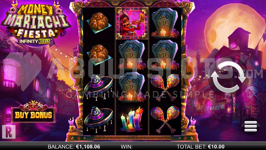 Mexican-themed slot with Day of the Dead imagery.