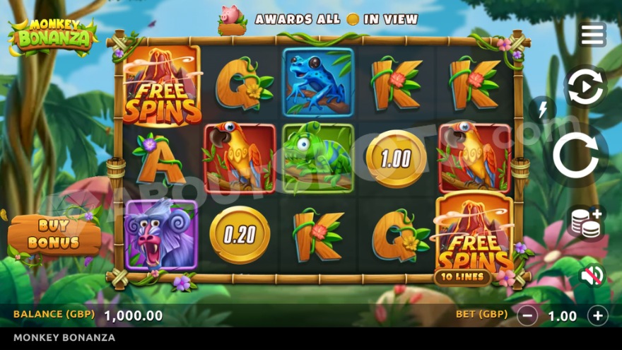 Base game image showing the colorful jungle environment.