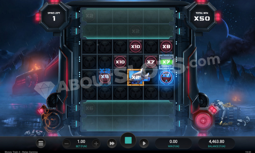 Money Train 4 bonus game featuring persistent payer symbol in action