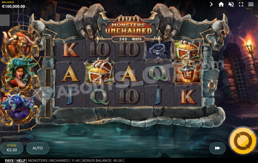 The base game showing Minotaur, Medusa, and Cerberus on the left side.