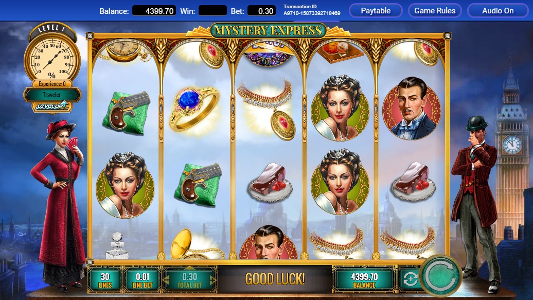 Mystery Express slot gameplay screen