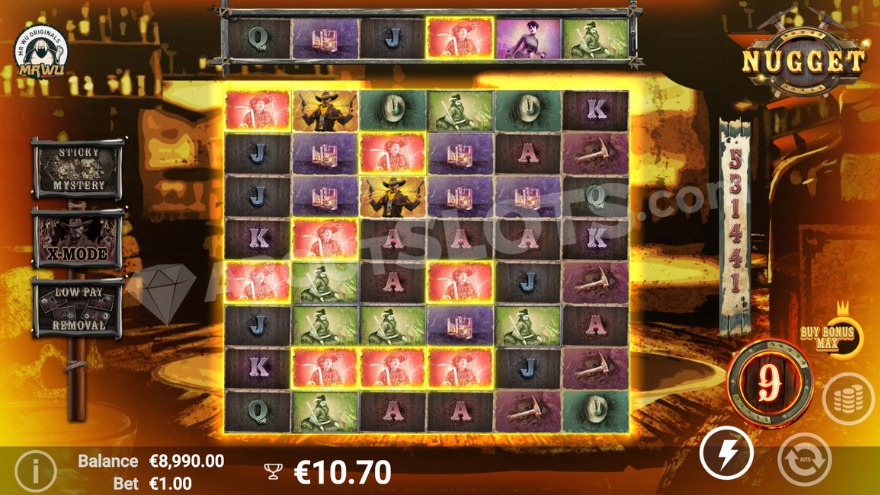 Bonus game featuring 531,441 active winning ways with special features activated.