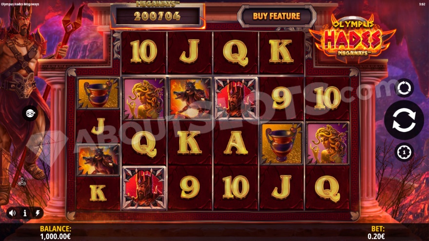Base game view with Hades visible on the left side of the screen