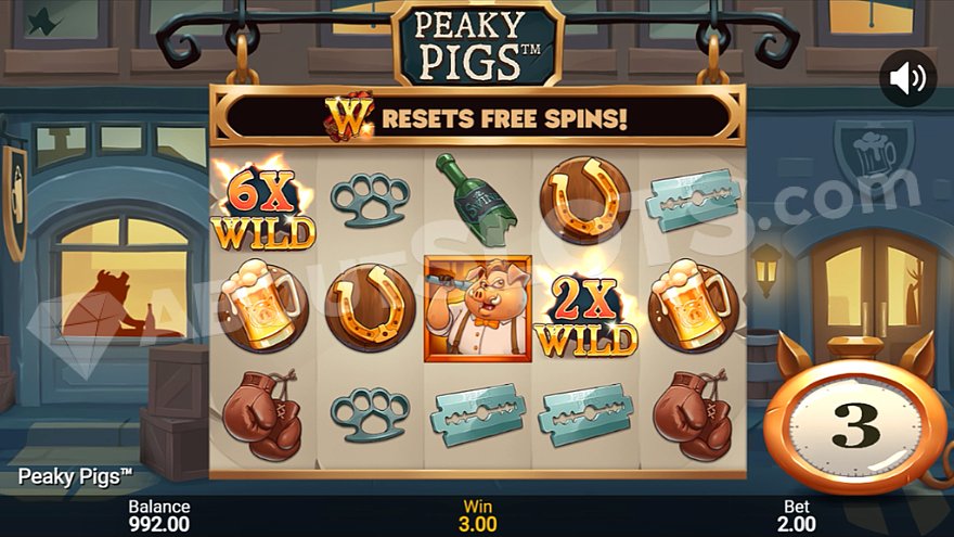 Peaky Pigs slot coin symbols collection feature