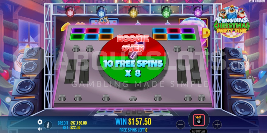 Wild Party feature in action showing wild reels