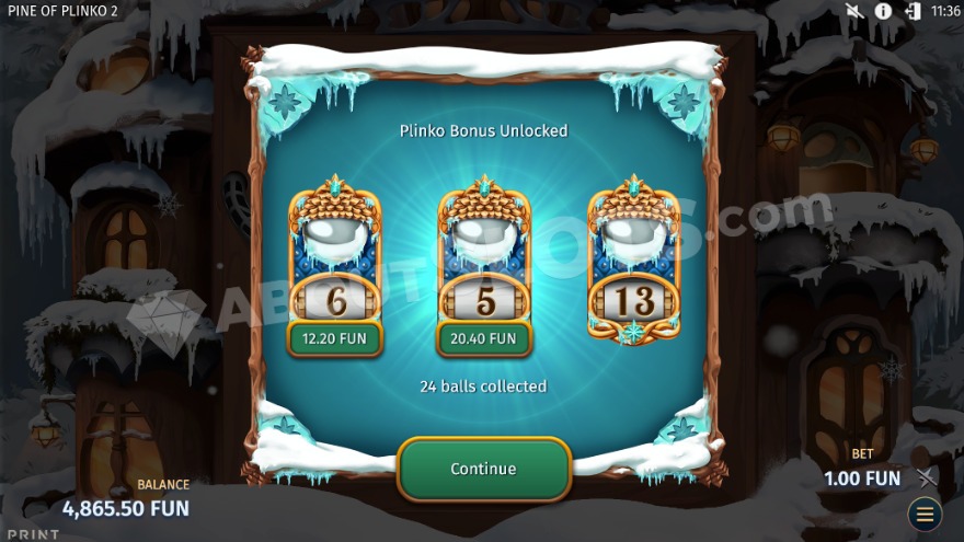 Introduction to the Plinko bonus game with scatter re-roll functionality