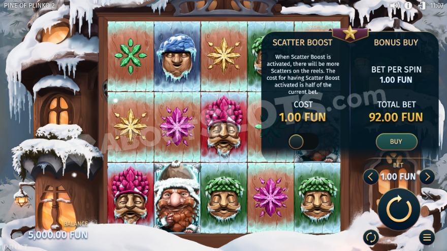 Bonus buy feature with one option available