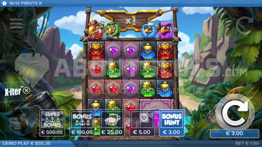 Base game field with small feature buy icon at the bottom