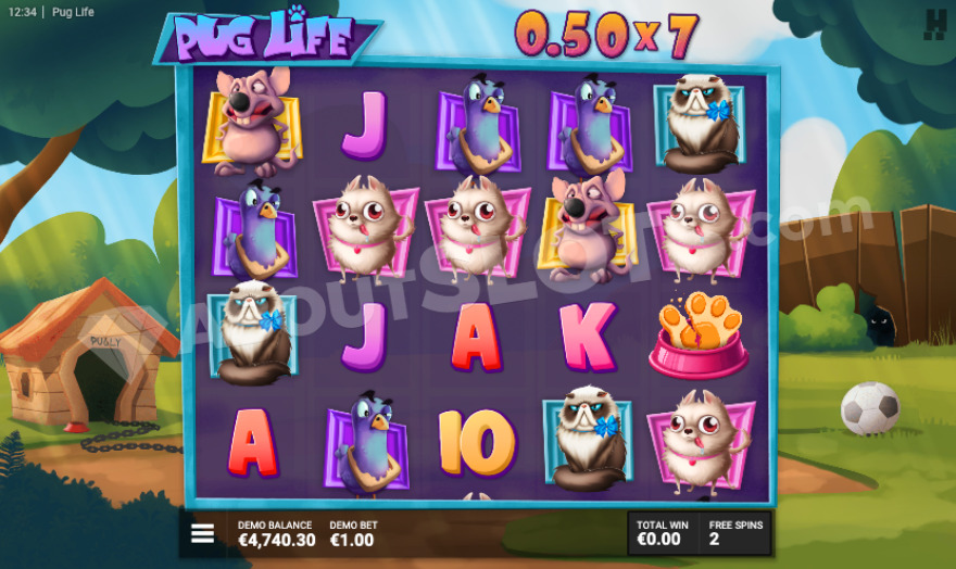 Pug Life bonus buy options screen with different multiplier choices