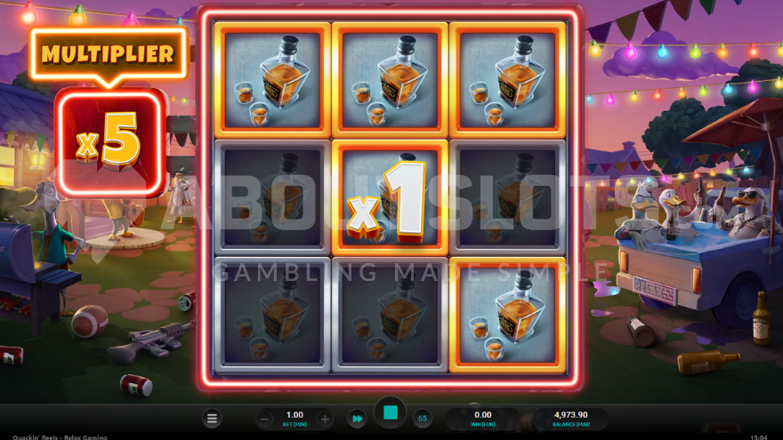 Respin multipliers feature with current 5X multiplier shown on the left.