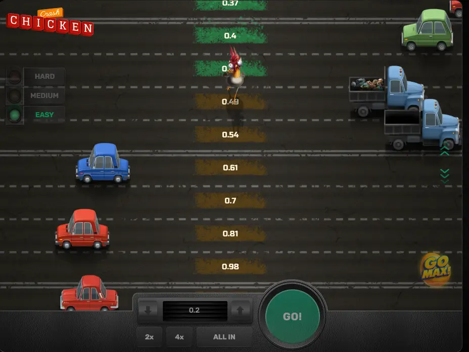 Go Max Mod at Chicken Crash