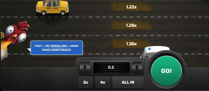 Random clues in Chicken Crash