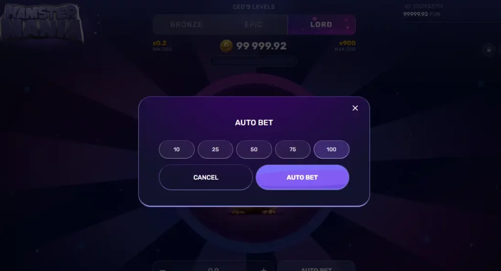 Autobet in Hamster Mania