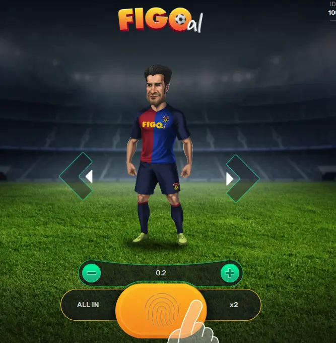 Figo in a Barcelona jersey