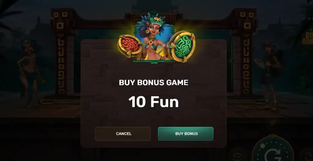 Purchasing a bonus in El Dorado