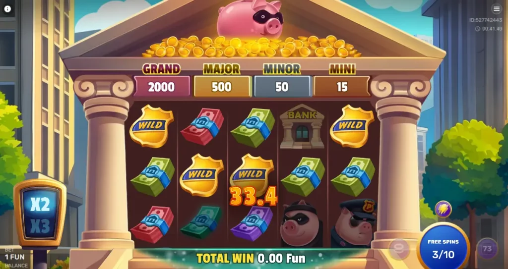 Special round in Gangsta Piggy Hold and Win Special round in Gangsta Piggy Hold and Win